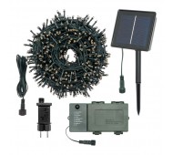 Catena 500 micro led bianco caldo con pannello solare